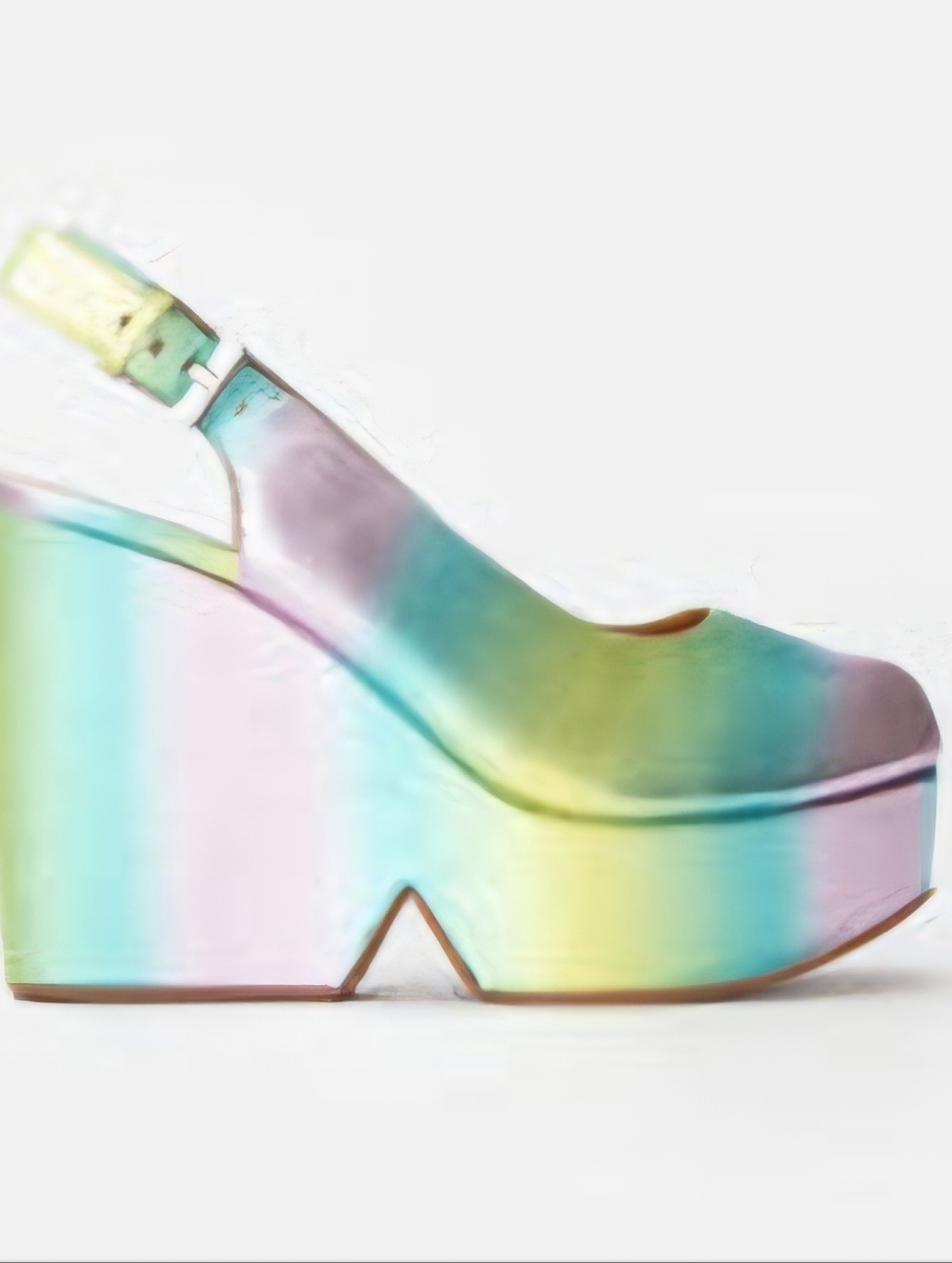 (Orig $595) Shimmery Peeptoe Platform - gorgeous Robert Clergerie - size 10